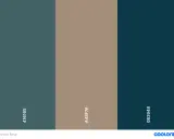 Palette con tortora, blu petrolio e verde acqua scuro. Idee su come abbinare i colori per un look sofisticato.